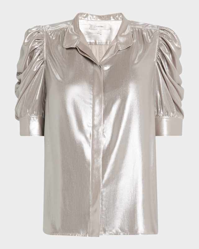 Gillian Metallic Lurex Top